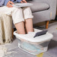 Foldable Foot Tub Portable Large Capacity Foot Basin for Home Bathroom Spa and Travel - Pink