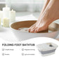 Foldable Foot Tub Portable Large Capacity Foot Basin for Home Bathroom Spa and Travel - Pink