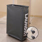 Large Foldable Laundry Washing Clothes Storage Bag Hamper Basket Bin Organiser - Light Blue