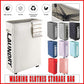 Large Foldable Laundry Washing Clothes Storage Bag Hamper Basket Bin Organiser - Red
