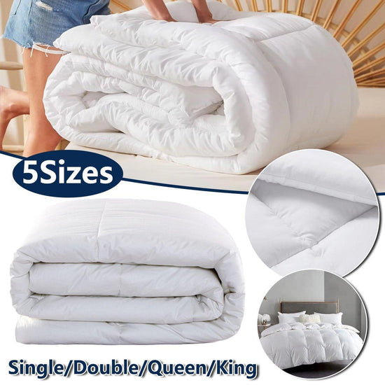 Luxury Hotel Quilt Core – Soft Microfiber Down Alternative Comforter for All Seasons - 210x210cm-Brushed