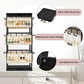 Iron Desktop Earrings Display Organizer Jewellery Stand Holder for Home Storage - Black