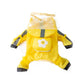 Waterproof Dog Raincoat with Feet Full Coverage Pet Rainy Clothes for Small Dogs - Blue - XXL
