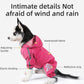Waterproof Four Corner Pet Raincoats In Large Medium And Small Sizes Are Suitable For Dogs - Orange - XXL