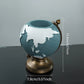 Globe Pen Holder Ornament Desktop Organizer Room Decoration Office Storage Stand