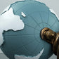 Globe Pen Holder Ornament Desktop Organizer Room Decoration Office Storage Stand