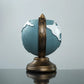 Globe Pen Holder Ornament Desktop Organizer Room Decoration Office Storage Stand