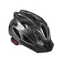 Lightweight Bicycle Helmet Adjustable Cycling Gear for Road or Mountain Bike Riding - Black Red