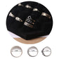 Three Layer Flocking Jewelry Display Stand 18 Finger Ring Organizer Holder