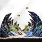 Aquarium Resin Dragon Stone Rock Decorative Ornaments Fish Tank Landscape - Dragon Valley 4