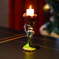 Skeleton Hand Rose Candle Holder Decoration Gothic Style Durable Resin Halloween
