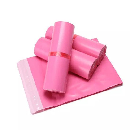 Poly Mailer Bags Mailing Satchel Plastic Courier Self Sealing Packing Rose Red - 45*60CM