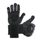 BBQ Gloves 800°C Heat Oven Grill Non-Slip Fireproof Resistant Silicone Kitchen - Black
