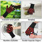 BBQ Gloves 800°C Heat Oven Grill Non-Slip Fireproof Resistant Silicone Kitchen - Red