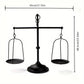 Black iron balance Scale candlestick decorative candle wedding Home Decor Gifts