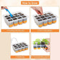 10pcs 12 Hole Nursery Pots Planting Box Reusable Easy to Clean Burrow Trays
