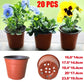 20Pcs Plastic Plant Pots Nursery Garden Seedling Flower Growing Containers - BN210-20x17.3cm
