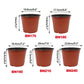 20Pcs Plastic Plant Pots Nursery Garden Seedling Flower Growing Containers - BN210-20x17.3cm