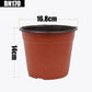 20Pcs Plastic Plant Pots Nursery Garden Seedling Flower Growing Containers - BN210-20x17.3cm