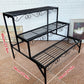 Metal Plant Stand 3 Tier Garden Shelf Flower Pot Rack Indoor Outdoor Display