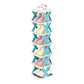 6/7 Tier Shoe Rack Space Saving Small Shoe Cabinet Storage Shelf Organizer - Blue-7 Layer