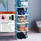 6/7 Tier Shoe Rack Space Saving Small Shoe Cabinet Storage Shelf Organizer - Orange-7 Layer