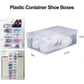 20x Clear Shoe Storage Box Foldable Stackable Plastic Shoe Boxes