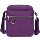 Ladies Shoulder Bag Nylon Fabric Lightweight Crossbody Small Casual Handbag - Apricot