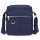 Ladies Shoulder Bag Nylon Fabric Lightweight Crossbody Small Casual Handbag - Dark Blue