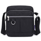 Ladies Shoulder Bag Nylon Fabric Lightweight Crossbody Small Casual Handbag - Grey