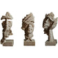 Resin Sculpture 3pcs Modern Office Desktop Art Decor Ornament Home Decoration