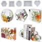 New Large Crystal Epoxy Resin Mold Geometry Cube Specimen Love Heart Round Mould - Heart