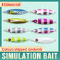 Fishing Lure Bait Set 8pcs Conical Boat Tackle Artificial Hard Bait Accessories - 120g