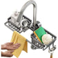 Multifunctional Faucet Shelf Kitchen Storage Sink Draining Basket Household Rack - Grey
