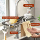 Multifunctional Faucet Shelf Kitchen Storage Sink Draining Basket Household Rack - Silver