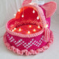 Chunky Arm Wool Yarn Knitted Soft Woolen Yarn Hand Washable Knitted Yarn for Bed - Light Pink