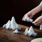 Snow Mountain Small Ornament Aquarium Decor Resin for Fish Tank Terrarium DIY