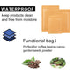 Kraft Paper Mylar Storage Self Seal Packing Pouches Aluminum Foil Packaging Bag - 14*20cm