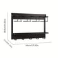 Magnetic Mug Organizer Cup Holder Wall Mount Storage for Kitchen Office Home Use - White