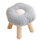 Small Flower Short Stool for Entryway or Living Room Shoe Bench or Footrest - Blue