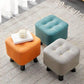 Small Stool Household Sofa Stool Shoes Changing Low Seat for Bedroom and Living - Orange