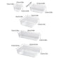 Transparent Plastic Drawer Organiser Set Multifunctional Desktop Storage Box - 13PCS