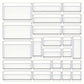 Transparent Plastic Drawer Organiser Set Multifunctional Desktop Storage Box - 13PCS
