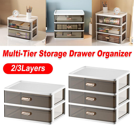 2/3 Tier Organizer Storage Shelf Multi Functional Cosmetic Bathroom Organizer Rack - Three-Layer