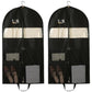 2pcs Hanging Closet Garment Dust Cover Storage Bag Clothes Protector Organizer - 130CM