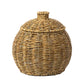 Hand Woven Storage Container with Lid Tabletop Basket Sundries Holder Organizer - Without?Legs
