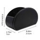 PU Leather Desktop Organiser Remote Control Office Cosmetic Storage Box Holder