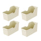 4PCS Wheeled Kitchen Storage Box Large Capacity for Pots Spice Bottles