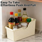 4PCS Wheeled Kitchen Storage Box Large Capacity for Pots Spice Bottles
