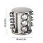 Stainless Steel Rotating Spice Rack Organizer Kitchen Seasoning Jar Holder Use